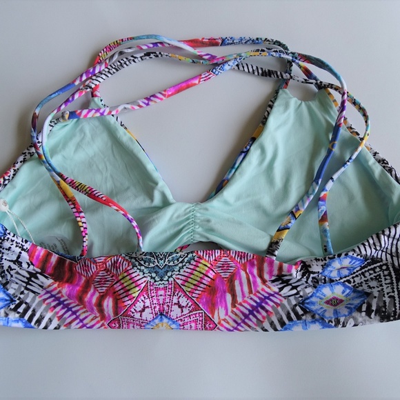 PilyQ NWT Hindi Utopia Reversible Bikini Top - Picture 4 of 4